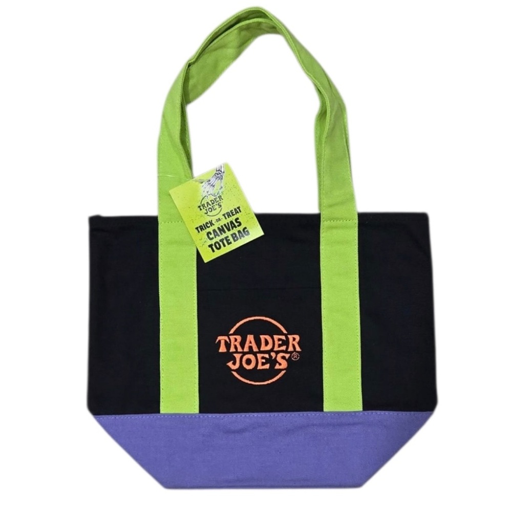 Trader Joe's Halloween Limited Edition Canvas Mini Tote - NEW w/tags